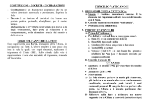 CONCILIO VATICANO II a. Nicea 325: eresia ariana (divinità di