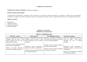 Competenza matematica Specifico formativo della