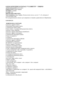 Latino - Liceo scientifico Gobetti