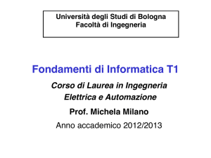 Fondamenti di Informatica T1 - LIA