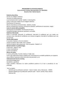 programma di statistica medica