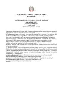 Scienze naturali - ISIS “Carducci