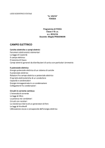 campo elettrico - Liceo Scientifico A. Volta – Foggia