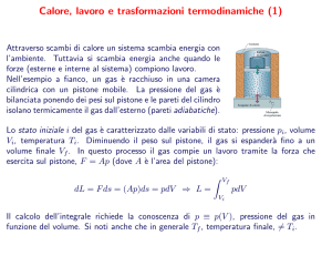 Calore, lavoro e trasformazioni termodinamiche (1)