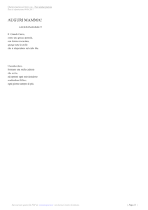 auguri mamma! - Noi siamo poesia