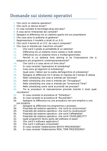 1. Che cos`è un sistema operativo?