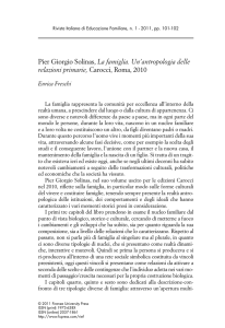 Pier Giorgio Solinas, La famiglia. Un`antropologia delle