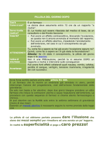 Pillola del giorno dopo e RU486