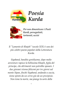 Poesia Kurda - Per non dimenticare i Poeti Kurdi perseguitati