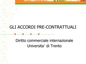 GLI ACCORDI PRE