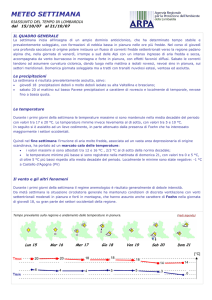 meteo settimana - ARPA Lombardia