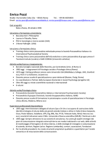 Curriculum vitae - Fondazione Varrone