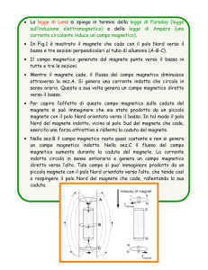 • La legge di Lenz si spiega in termini della legge di Faraday (legge