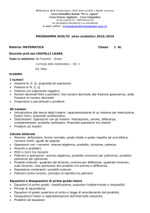 2016-06-07-matematica - Liceo Statale MG Agnesi
