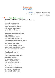 Testo della canzone L`ISOLA CHE NON C`E` (Edoardo