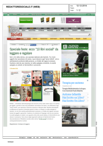 Speciale feste: ecco “10 libri sociali” da leggere e regalare