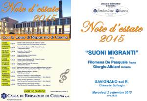 Diapositiva 2 - Cassa di Risparmio di Cesena