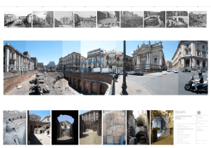 Museo dell`anfiteatro romano di Catania.