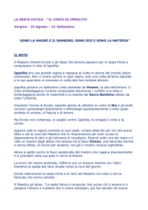 LA SESTA FATICA - “IL CINTO DI IPPOLITA”