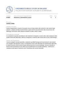 Programma di Nutrizione e alimentazione