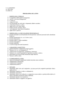 latino ii l - Liceo Scientifico Statale Einstein Milano