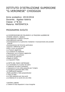 MATEMATICA - Valeria Agatea