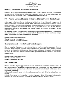 Giorno 1: Domenica – Aeroporto di Baltra PM – Fausto Llerena