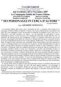 " SEI PERSONAGGI IN CERCA D`AUTORE "