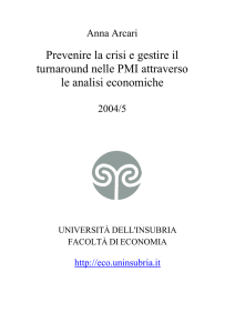 Prevenire la crisi e gestire il turnaround nelle PMI attraverso le