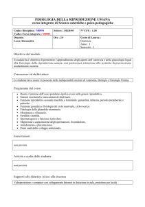 Fisiologia della riproduzione umana