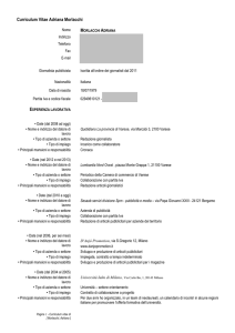 formato europeo per il curriculum vitae