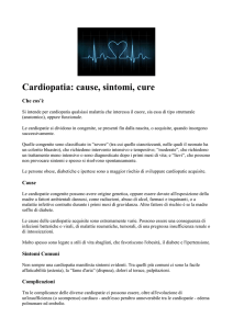 Cardiopatia: cause, sintomi, cure