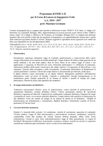 Fisica generale I - Dipartimento SBAI