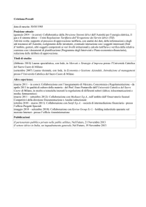 Cristiana Precali data di nascita: 30/05/1985 Posizione attuale