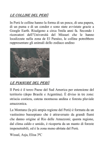 Le colline del Perù Le pianure del perù