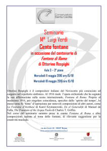 Seminario M° Luigi Verdi Cento fontane