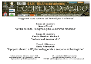 Speciale conferenze osireion