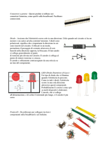 4 led diodi potenziometri