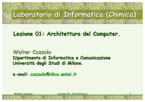 01 Architettura del Computer