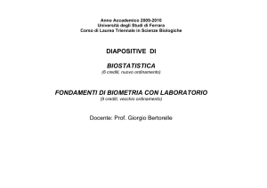 Introduzione al corso - Sito dei docenti di Unife
