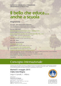 Locandina - Università Cattolica del Sacro Cuore