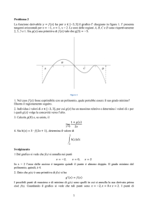 Problema 2 La funzione derivabile