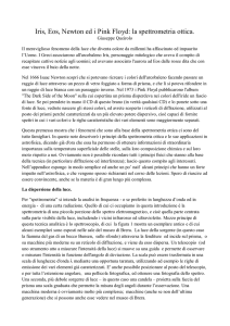 Iris, Eos, Newton e i Pink Floyd - Osservatorio Astronomico di Brera