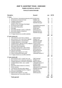 ISSR "S. AGOSTINO" PAVIA
