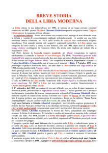 breve storia della libia moderna