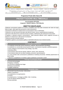 PROGETTAZIONE MULTIMEDIALE - Fossati