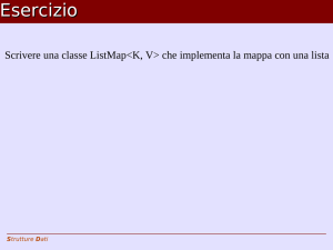 Implementazione dell`ADT mappa con tabelle hash