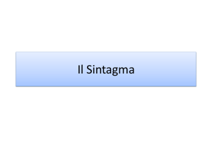 Il Sintagma