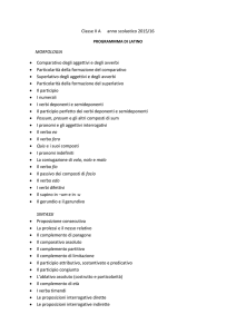 Classe II A anno scolastico 2015/16 MORFOLOGIA • Comparativo