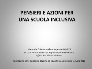 pensieri e azioni per una scuola inclusiva